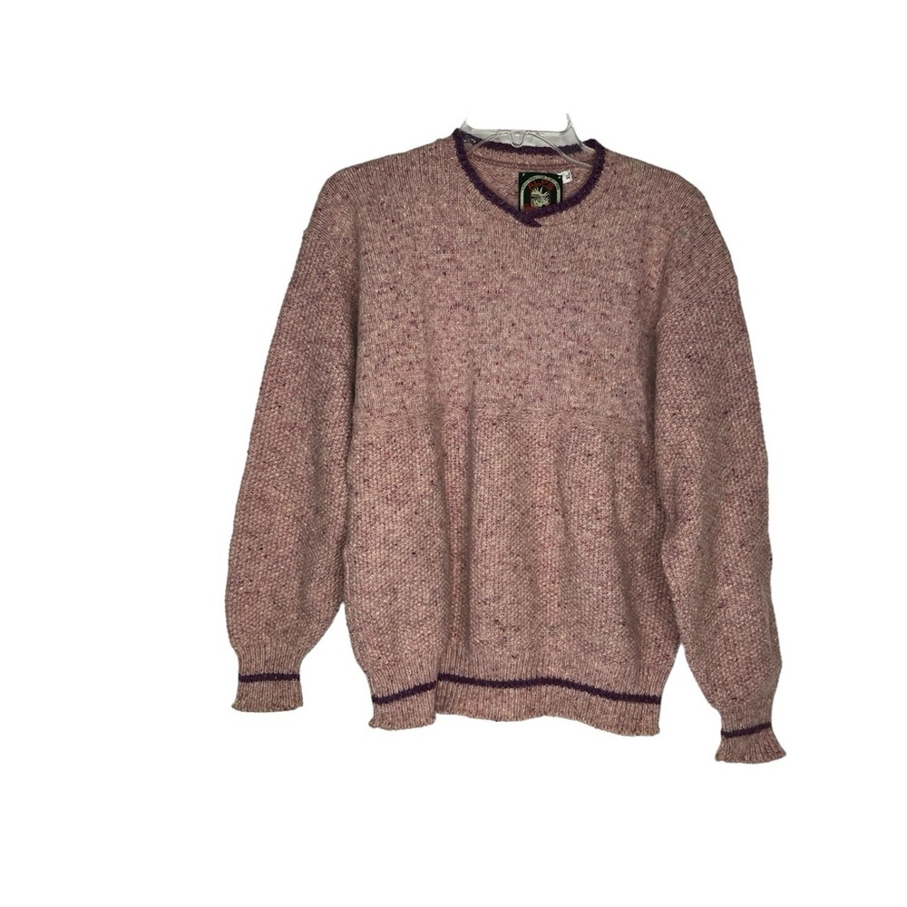 Alps‎ Rugged Outdoors Wool Long Sleeve Pink Woman's Pullover Sweater XL